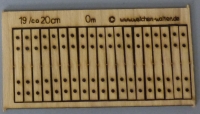 Holzschwellengleis 0m