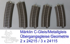 Übergangsgleis C - M / C+M-Gleis Geometrie