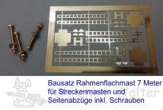 Bausatz 3 Rahmenflachmasten 7 Meter