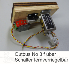 OUTBUS No 3 Handbetätigung drehbare Scheibe verschließbar