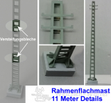 Bausatz 2 Rahmenflachmasten 11 Meter
