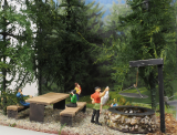Stuls barbecue area kit H0 / 1:87