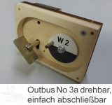 OUTBUS No 3 Handbetätigung drehbare Scheibe verschließbar