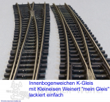 DW asymetrisch Geometrie Märklin 2274