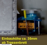 Mounting set for miniservos