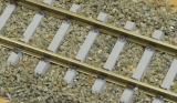 H0m flexible track, concrete sleepers