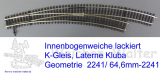 Innenbogenweiche K-Gleis R4/4, R5/3