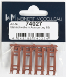 steel ties with recess  8 x 2 pieces Weinert 74027