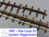 Zahnstangenflexgleis  H0e Riggenbach/HRF 90cm Bausatz