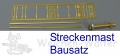 H0m RhB Streckenmast Bausatz